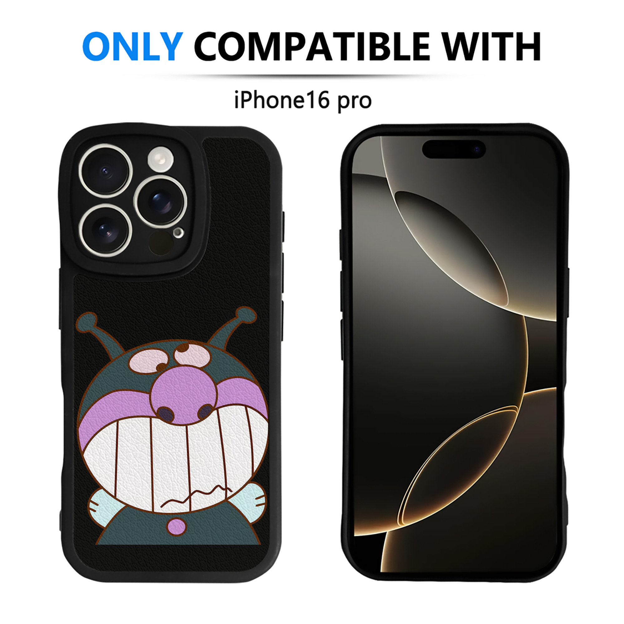 （画像用） アンパンマン Anpanman 【iPhone 16シリーズ対応】シリコンスマホケース（レザー調） 材質：シリコン